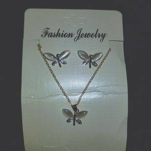 NEW fashion Jewelry Butterfly necklace and Earrings